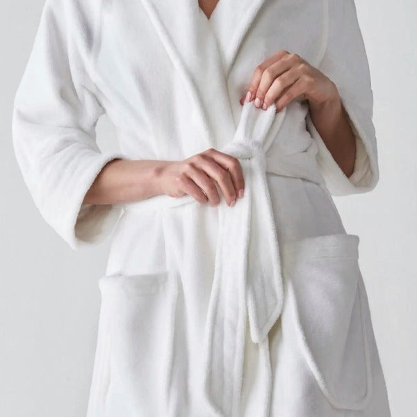 Standard Textile Nikki A Luxurious Velvety Soft Designer Bathrobe VRBO Airbnb B B Medium Large