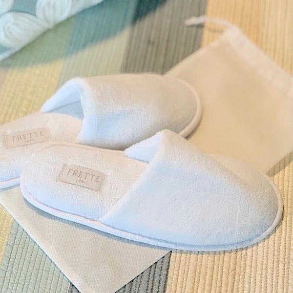 Luxurious Disposable Hotel Guest Slippers by Frette 1860